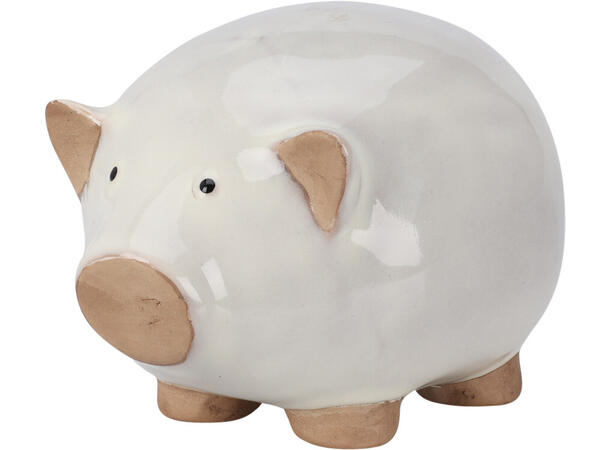 Gårdsdyr glasert porselen 7x9x8cm 3ass Forpakn.24stk 