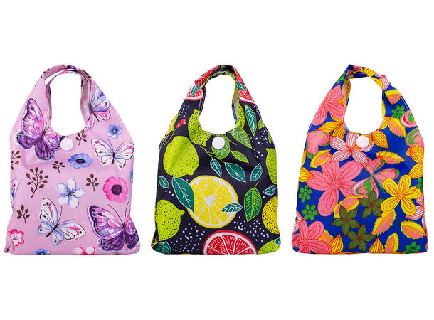 Handlenett shoppingbag 45 x 62 cm 3ass Forpk 12stk 