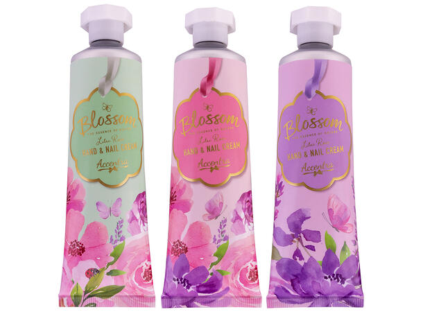 Hånd- og neglkrem Blossom 60ml tube Forpk 6stk 