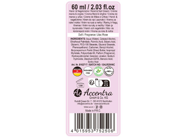 Hånd- og neglkrem Blossom 60ml tube Forpk 6stk 