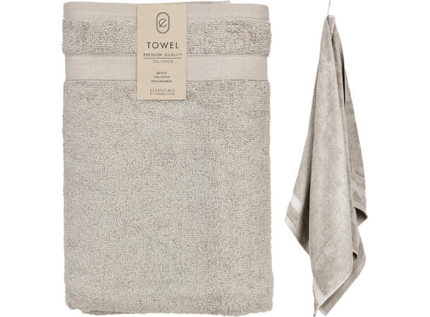 Håndkle 70x140cm sand Forpk 6stk 100% Bomull 550g/m 