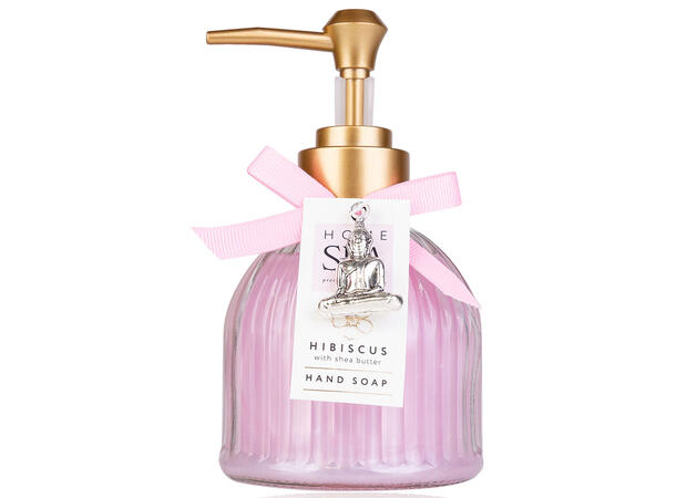 Håndsåpe glasspumpe 200ml Duft: Hibiskus Vegansk Uten parabener/SLES m/hibiskus 