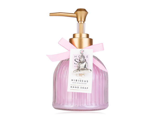 Håndsåpe glasspumpe 200ml Duft: Hibiskus Vegansk Uten parabener/SLES m/hibiskus 