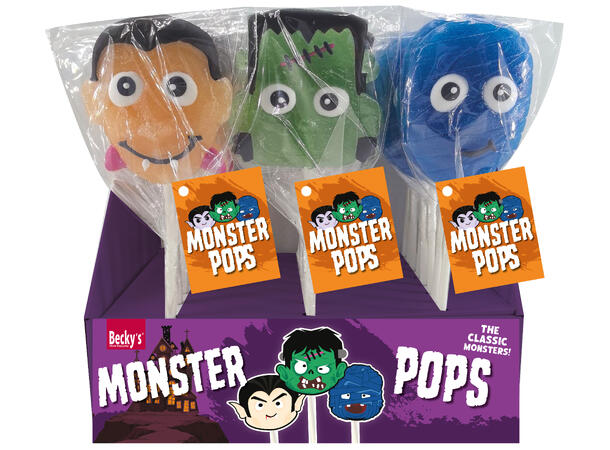 Kjærlighet på pinne Monster-lollipop 3as 