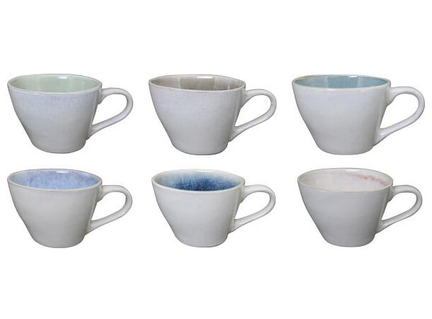 Kopp krus steingods 12,4x12,4x8,6cm 6ass 540ml 