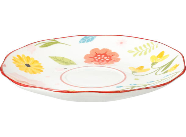 Kopp m/fat sommerblomst 220ml h:6,5cm 