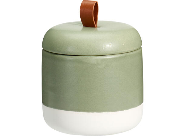 Krukke keramikk/PU 10x10cm 3ass Forpk 24stk 