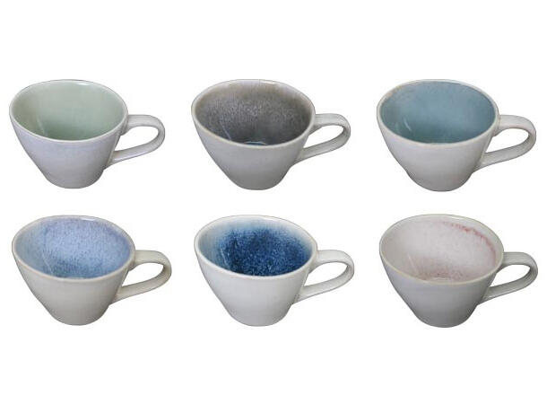 Krus steingods 12,4x12,4x8,6cm 6ass 540ml 