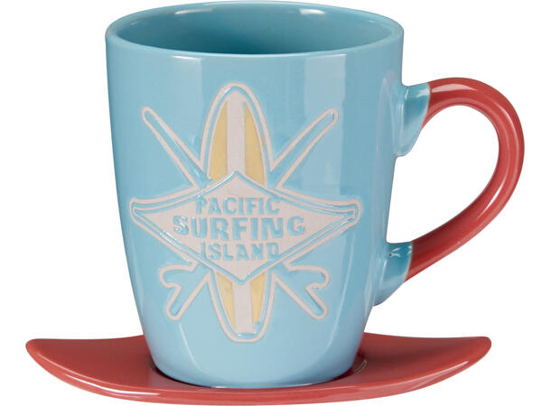 Krus surfing 330ml 10,5cm 4ass Forpakn.6stk 