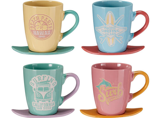 Krus surfing 330ml 10,5cm 4ass 