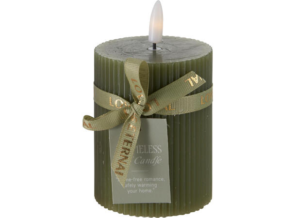 Kubbelys LED stripet 7x9cm 3ass Batteri 2xAAA ikke inkl Timer 8/16t 