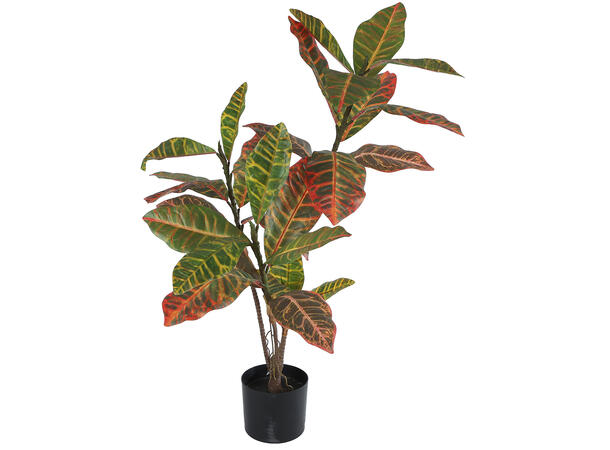 Kunstig Croton-plante flerfarget 90cm 