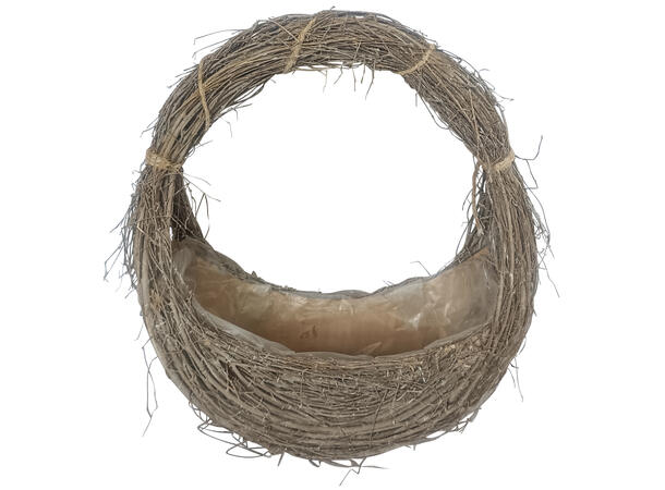 Kurv dekorkurv flettet natur 30x11x41cm 