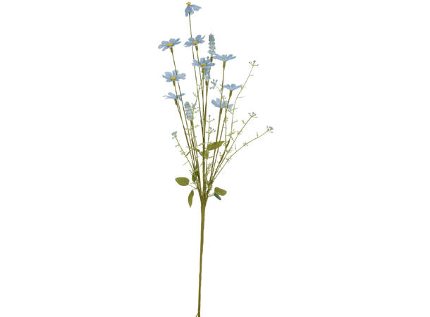 Kvist blomst 69cm 5ass Hvit/oransje/lilla/blå/rosa 