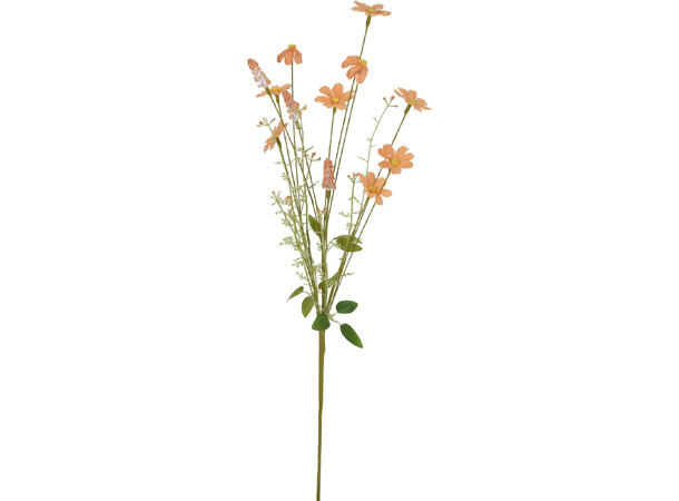 Kvist blomst 69cm 5ass Hvit/oransje/lilla/blå/rosa 