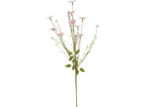 Kvist blomst 69cm 5ass Hvit/oransje/lilla/blå/rosa 