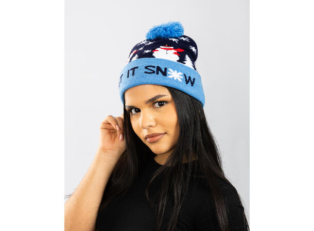 Lue Blå/hvit Snow Akryl Onesize m/LED Batteri: CD2032 inkludert 