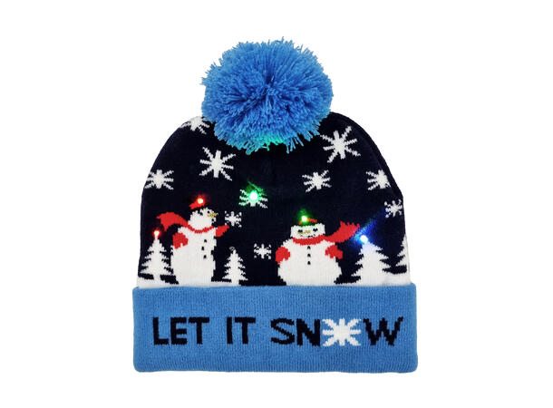 Lue Blå/hvit Snow Akryl Onesize m/LED Forpk 6stk Batteri CD2032 inkl 