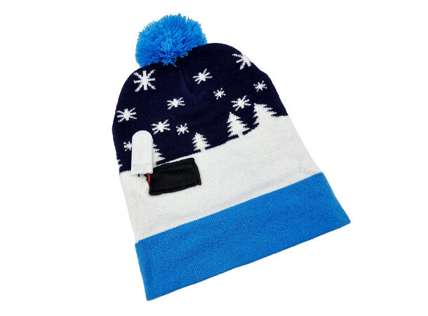 Lue Blå/hvit Snow Akryl Onesize m/LED Forpk 6stk Batteri CD2032 inkl 
