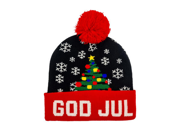 Lue God Jul blå/rød onesize 