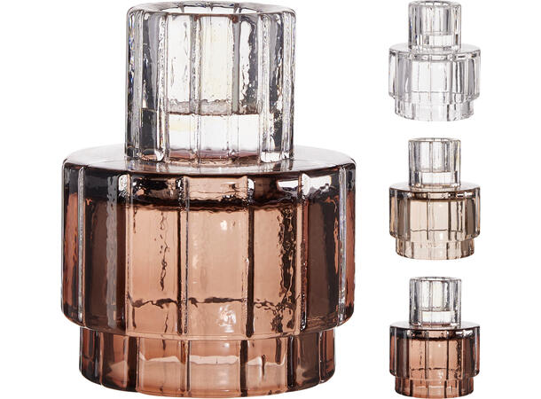 Lysestake brunlige farger 6,5x8cm 3ass Forpakning: 24stk 