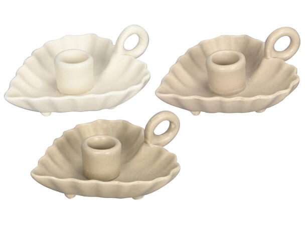 Lysestake hjerte dus keramikk 11cm 3ass 