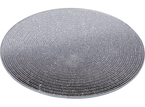 Lysfat gull speil m/glitter 10cm Display 22 stk 