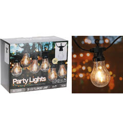 Lyslenke 20 LED 6x15cm varmhvit 10m