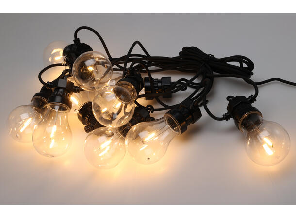 Lyslenke 20 LED 6x15cm varmhvit 10m 