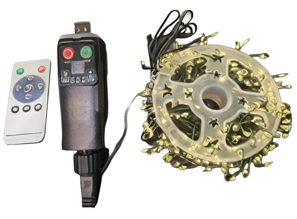 Lyslenke 300 LED bevegelig lys 10m USB oppladbar 