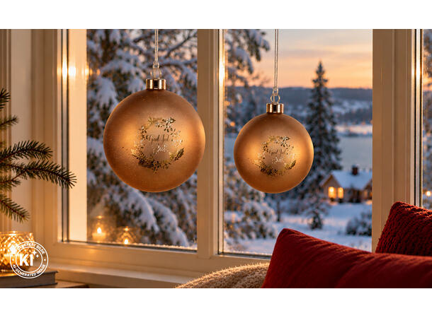 Lyslykt LED Julekrans brun rund 12cm Batteri 3xAAA Timer 6/18t 10LED 