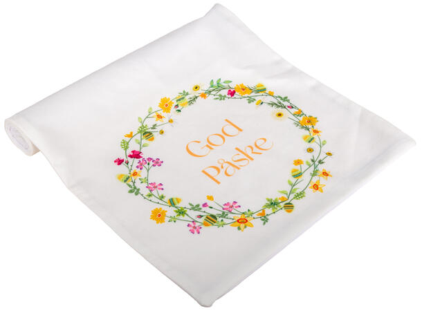 Løper krans God Påske 33x100cm 100 % polyester 