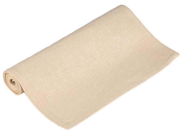 Løper vevd ensfarget beige 33x100cm 