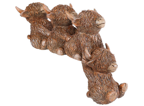 Moskus fe brun polystone 20x15x8cm Forpk 8stk 