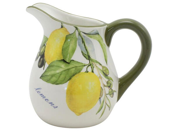 Mugge m/sitron keramikk 18x13x16cm 