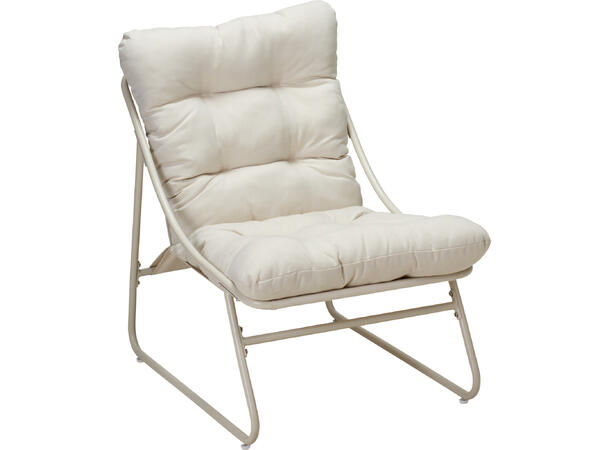 Møbelsett krem m/ beige puter 3 deler 