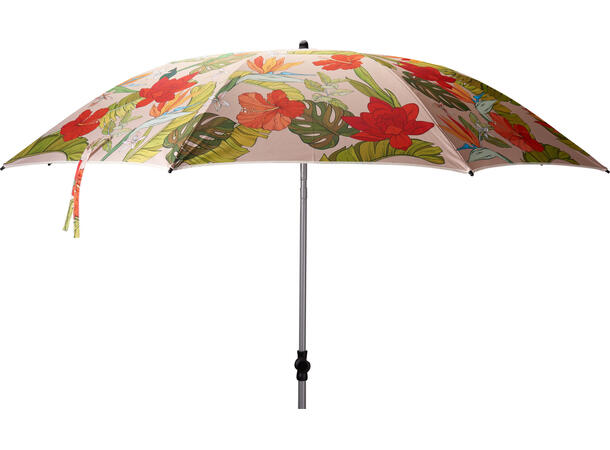 Parasoll blomstret mønster 200x215cm 