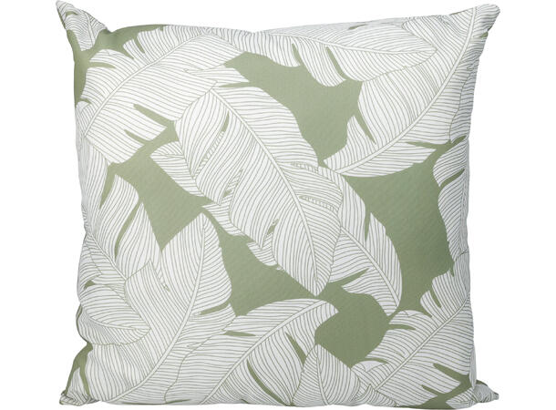 Pute bladmotiv 45x45cm polyester 9 ass Polyester/PP vanntett med glidelås 