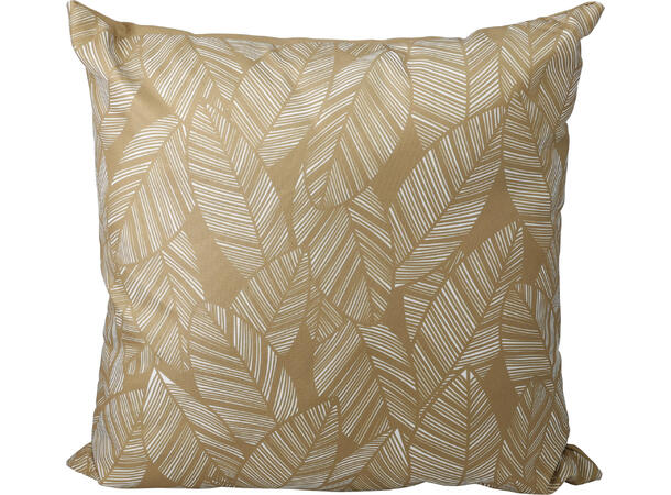 Pute bladmotiv 45x45cm polyester 9 ass Polyester/PP vanntett med glidelås 