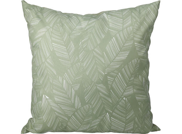 Pute bladmotiv 45x45cm polyester 9 ass Polyester/PP vanntett med glidelås 