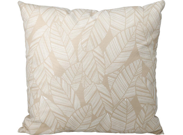 Pute bladmotiv 45x45cm polyester 9 ass Polyester/PP vanntett med glidelås 