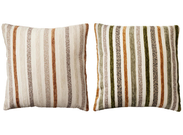 Pute stripet polyester 45x45cm 2ass 