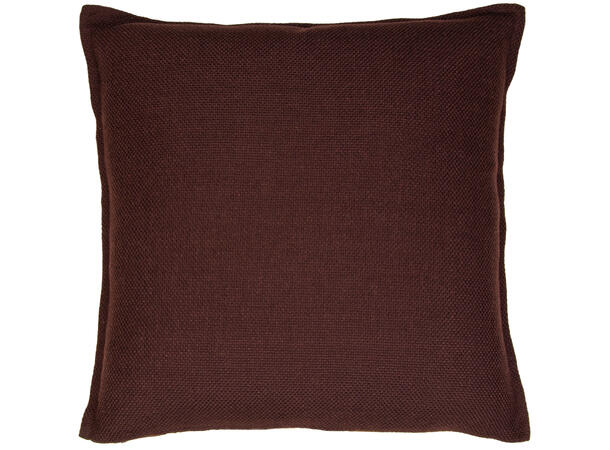 Putetrekk vevd ensfarget brun 45x45cm 