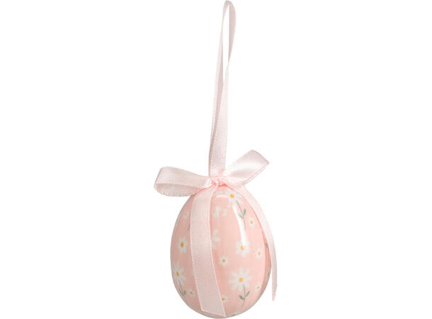 Påskeegg blomst 4,5x9,5cm 2ass sett á 2 Forpakn.36stk 