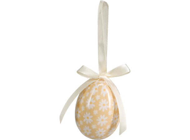 Påskeegg blomst 4,5x9,5cm s/2 2ass Forpk 36stk 