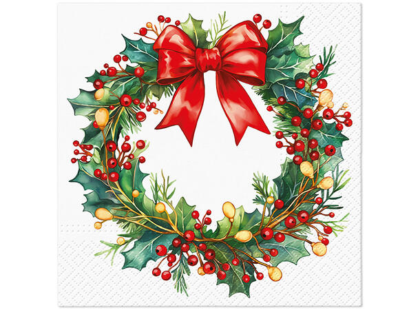 Serviett Holiday Bloom Lunsjserviett 20 stk 3-lags 33x33cm 