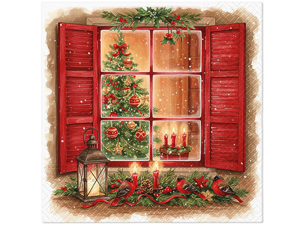 Serviett Jul i stuen Lunsjserviett 20 stk 3-lags 33x33cm 