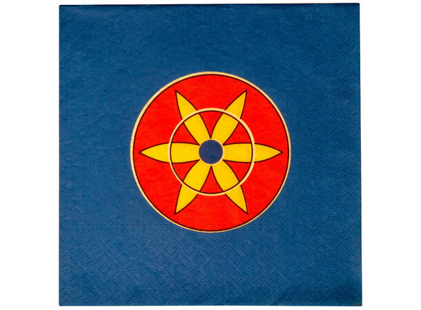 Serviett Kvenflagg Kvensk Lunsjserviett 20 stk 3-lags 33x33cm 