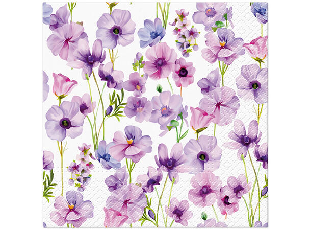 Serviett Wild Violet Lunsjserviett 20 stk 3-lags 33x33cm 