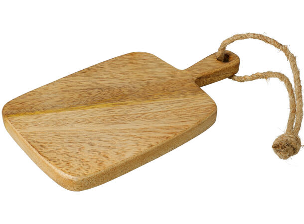 Skjærefjøl mangotre natur farge 2ass Forpk 24stk 20x11,5cm, rundt 19,5x13,5cm 
